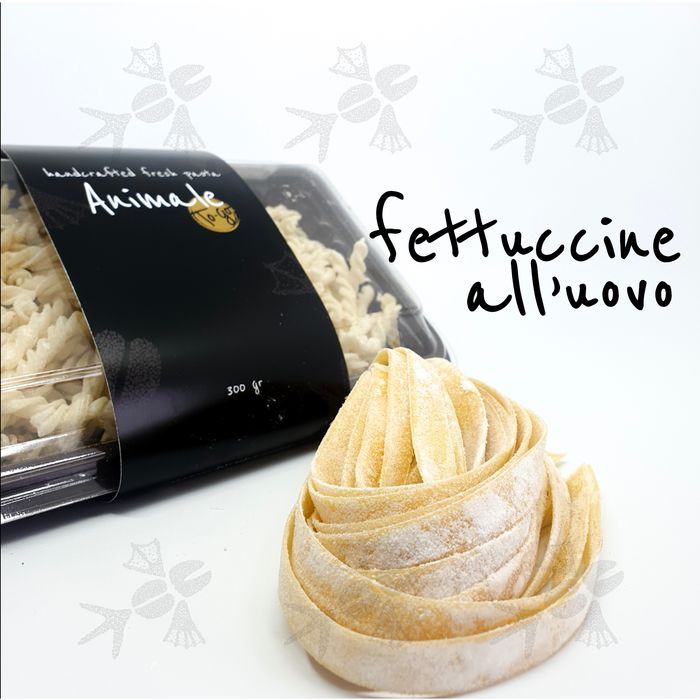 

Animale Fresh Pasta Egg Fettuccine Homemade Semolina 300 gram