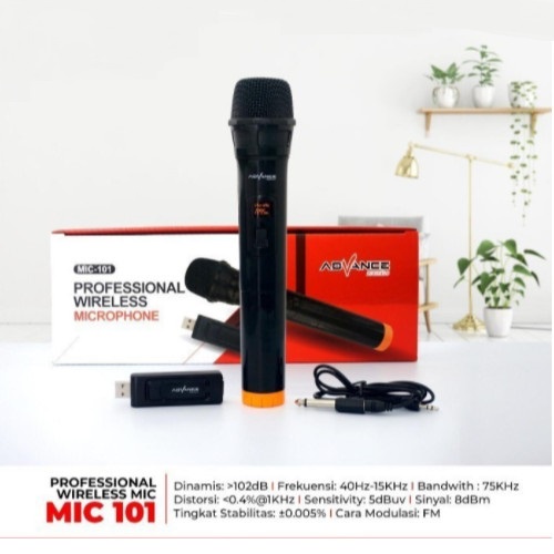 (COD) Advance MIC WIRELESS Single Mic 101 - Weirelles advance Mic 101