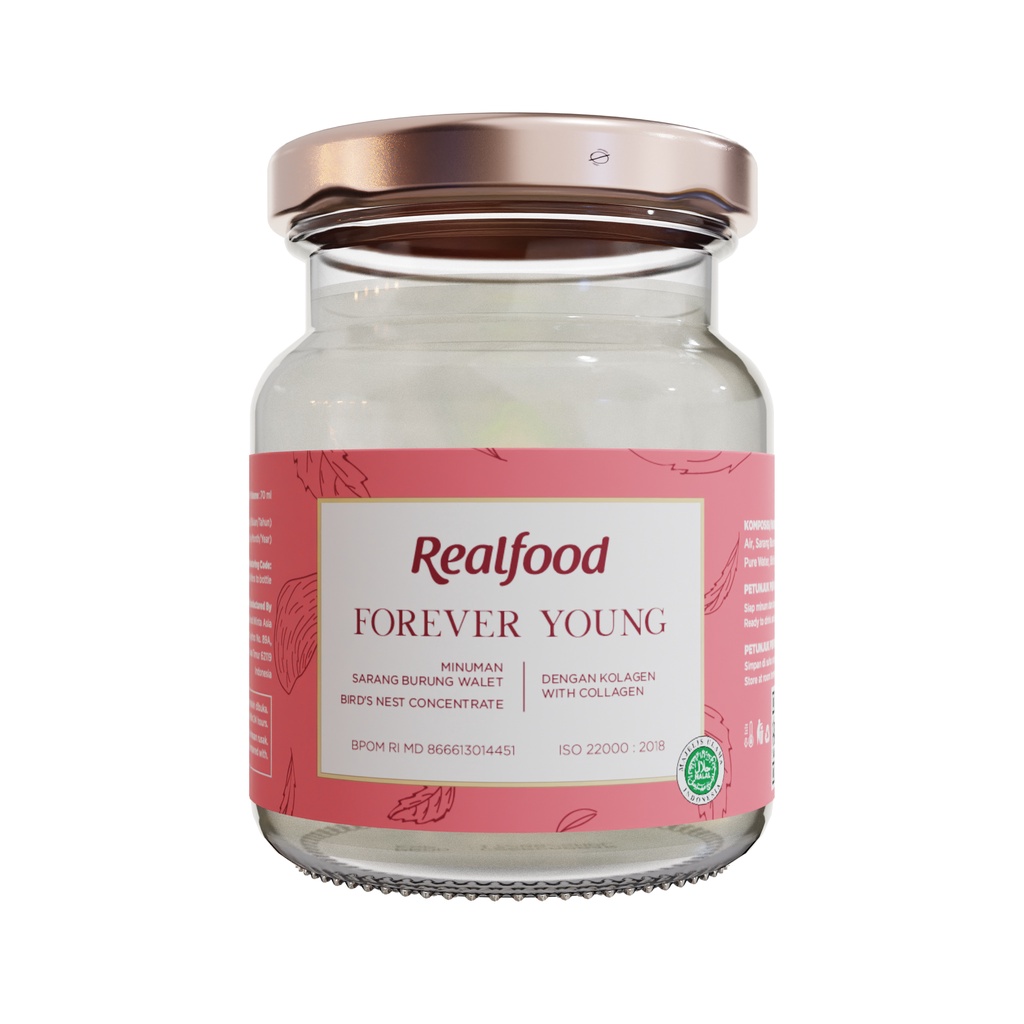 Realfood Bundle Forever Young Minuman Sarang Burung Walet + Kolagen, 36 Jar