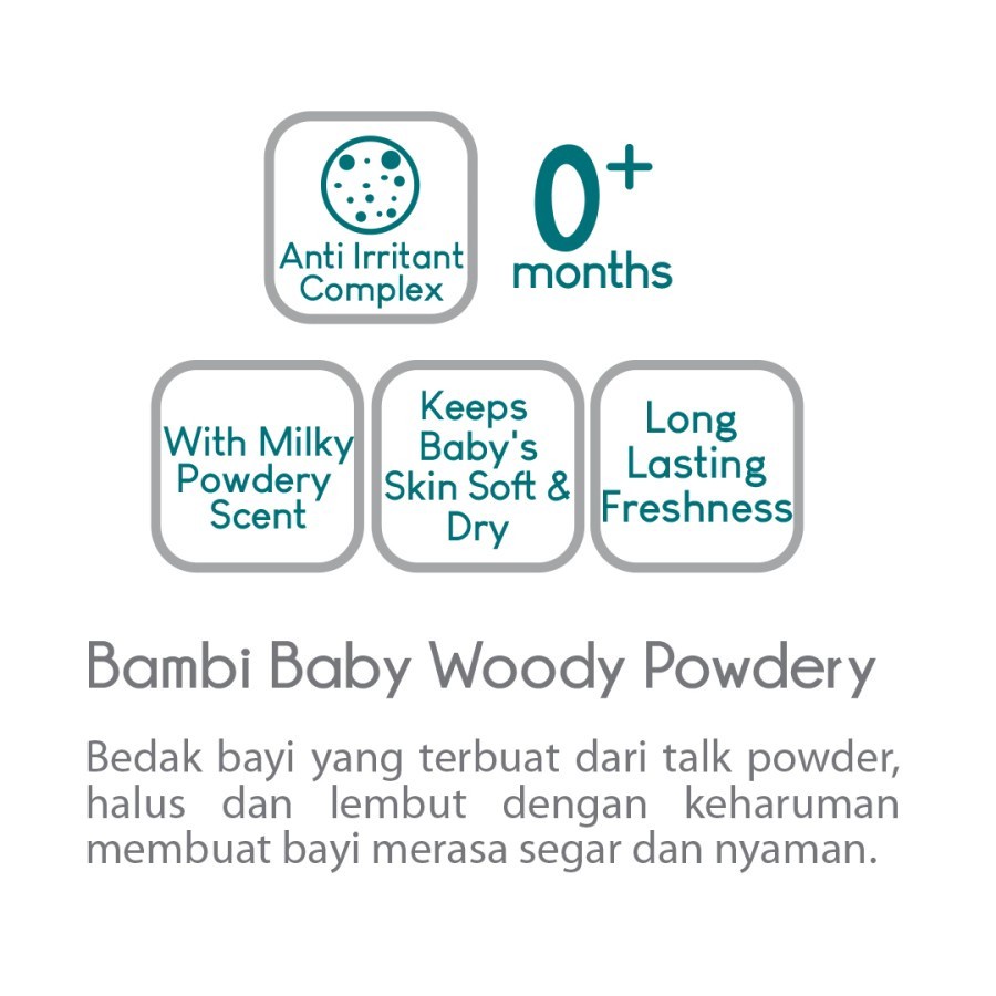 BAMBI BABY POWDER NEW DESIGN / 250G