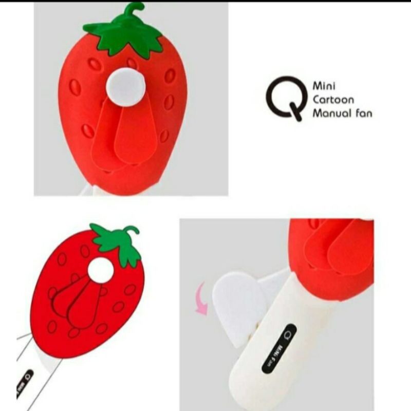 

MiniFan Strawberry SMALL Uk. 14x6cm (IMPORT)