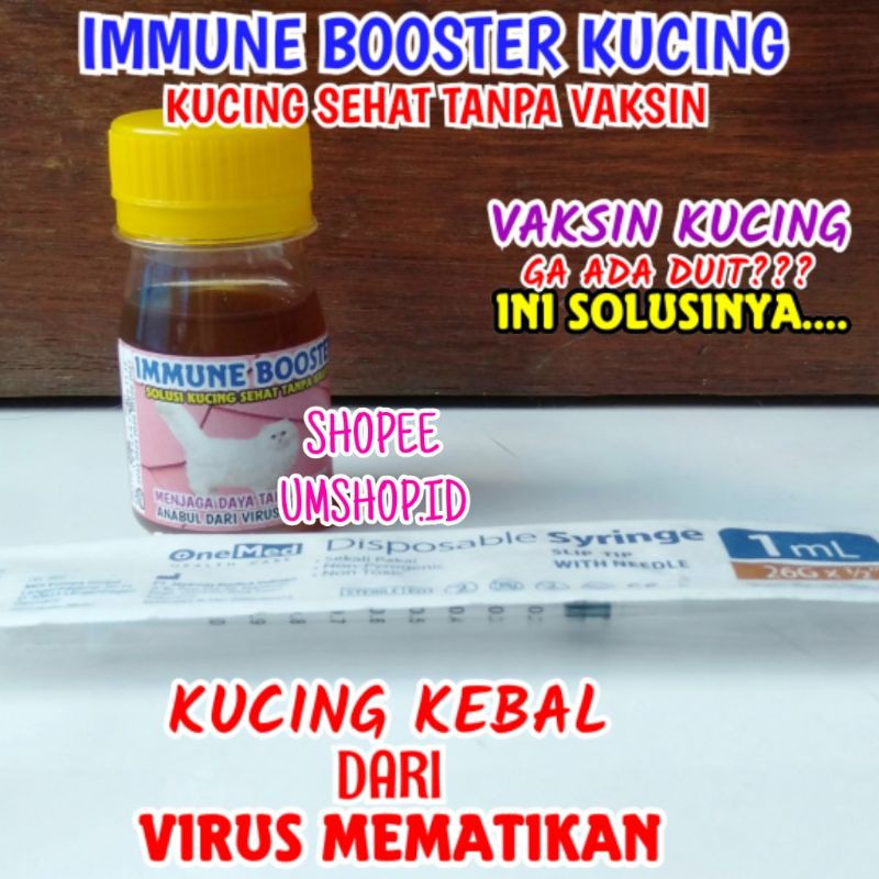 Immune Booster Cat Vitamin Kucing Tanpa Vaksin Imun Booster Daya Tahan Tubuh Kucing Kebal Virus