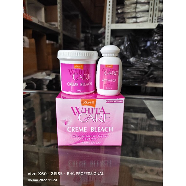 Lolane Whita Care Cream Body Bleach 125gr ORIGINAL / Pemutih Badan Instan / Pemutih Kulit / Body Bleaching / Lulur Pemutih Badan / Obat Pemutih Kulit Instan