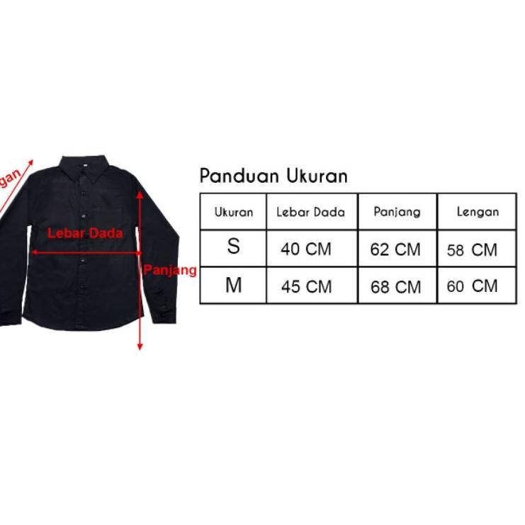 Penjualan Terbanyak.. Pakaian Baju Anak Umur 8-13 Tahun Kemeja Polos Anak Laki laki Cowok Lengan Pan