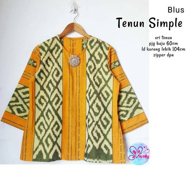 Blouse Tenun Simpel Ori Tenun Troso