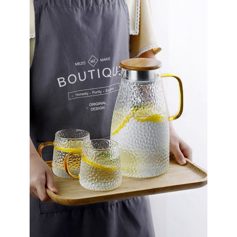TEKO PITCHER WADAH TEMPAT AIR TEH KACA TRANSPARAN TAHAN PANAS