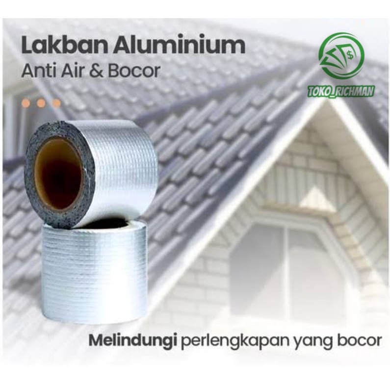 Lakban Alumunium Foil Anti Bocor Lakban Waterproof Tahan Panas Berkualitas Dijamin Daya Rekat Kuat