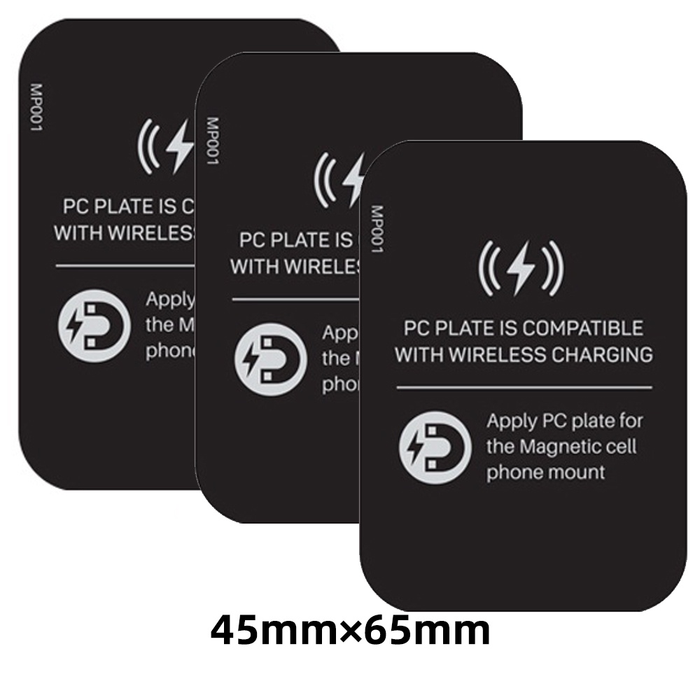 Stiker Plat Metal Magnetik Holder Charger Wireless Handphone Untuk Mobil