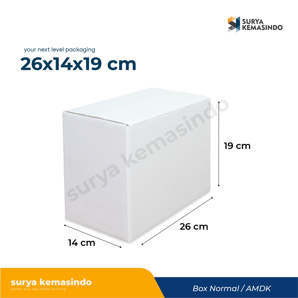 

Box 26x14x19 cm (amdk 32x120ml) Kardus/Karton/Polos/hampers/box normal