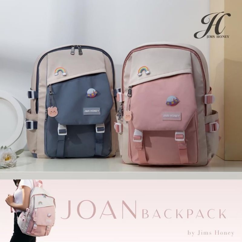 JIMS HONEY JOAN BACKPACK Tas Ransel Besar Unsex Pria Wanita Muat Laptop anti air