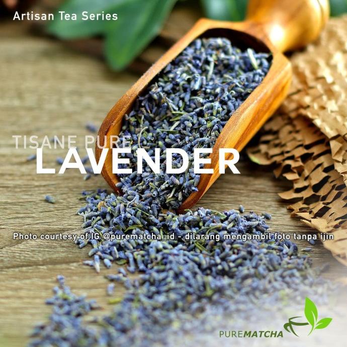 

[ COD ] Artisan Tea Cafe - Pure Lavender Flower Bunga Lavender Dry Dried 50gr KOMPLIT Kode 903