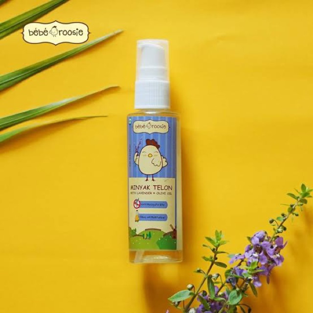 Bebe Roosie Spray with Lavender &amp; Olive Oil Minyak Telon [60 mL]