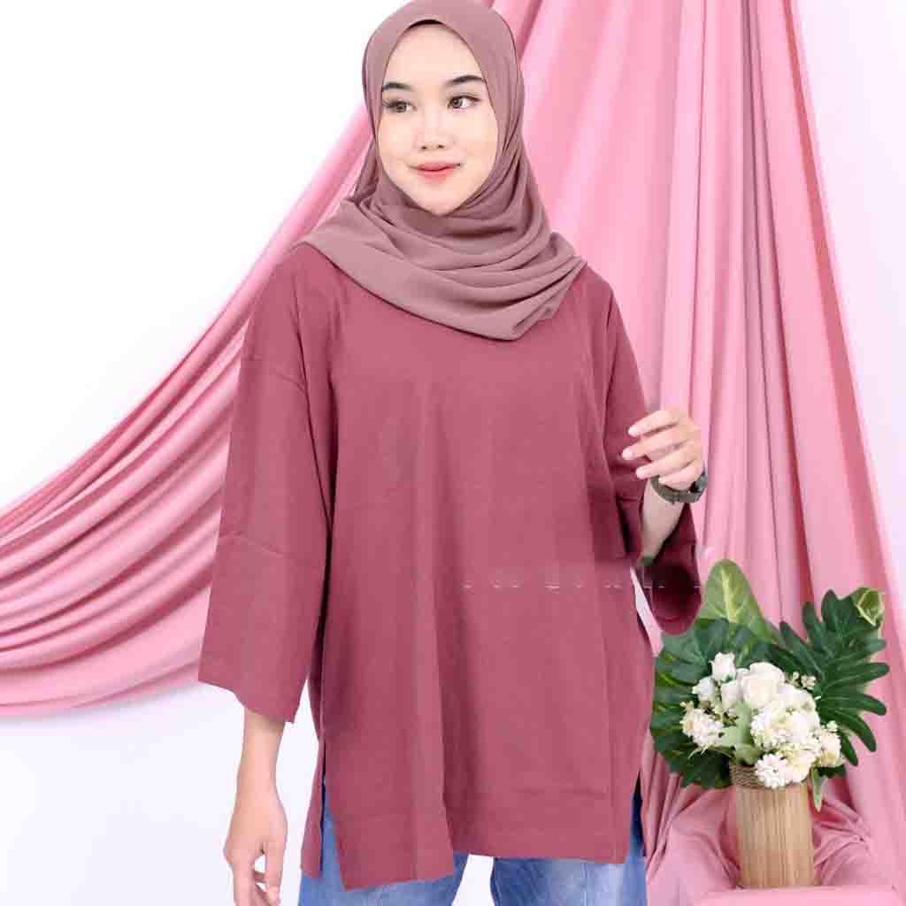 IL - ATASAN KAOS OVERSIZE JUMBO LD130 BASIC / VIRAL OOTD BASIC TOP