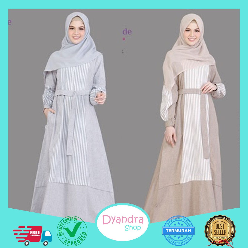 RAUNA RK 278 279 2 WARNA GAMIS DEWASA / PAKAIAN MUSLIM / DRESS MUSLIMAH