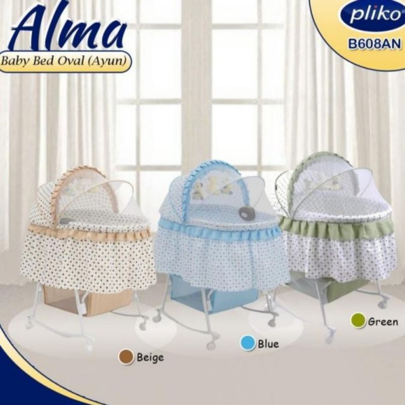 original pliko bassinet oval 608/box bayi/tempat tidur bayi