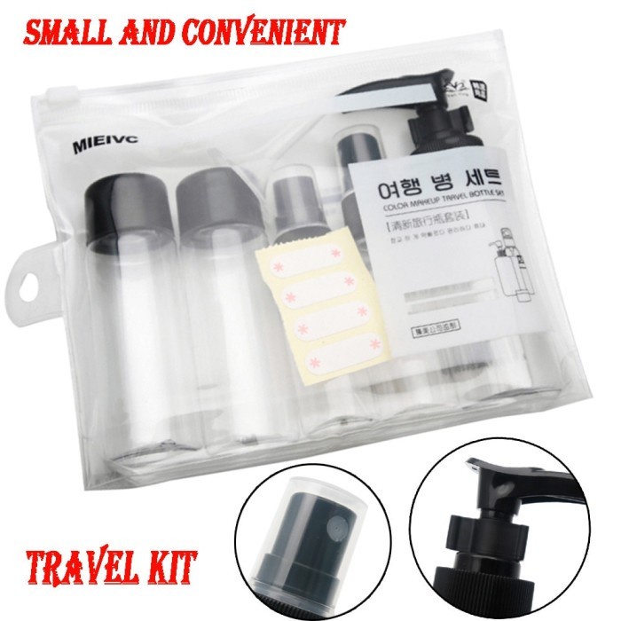 Botol BEIYIN Travel Liquid Bottle Pack Isi 5 PCS Portable Organizer