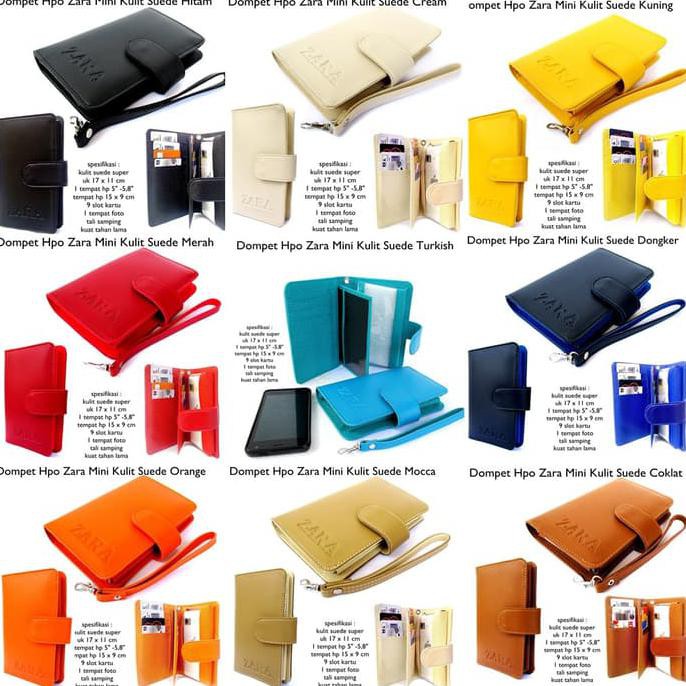 {Best Seller} Dompet Wanita Kulit Hpo Case Hp Zara Mini Colour Full