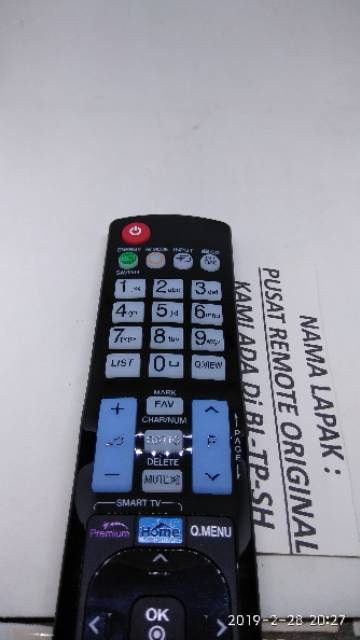 REMOTE REMOT SMART TV LG LED NON 3D ORIGINAL ASLI