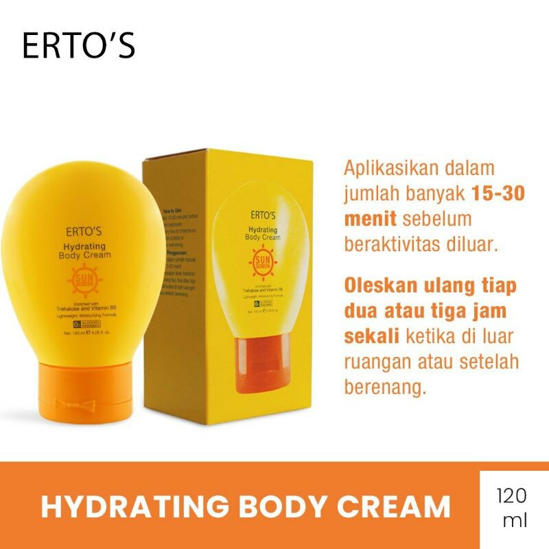 Ertos Hydrating Body Cream | Sunscreen Body Cream by AILIN