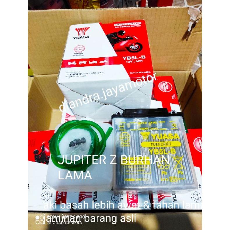 aki basah yuasa yamaha jupiter z lama, burhan 110 cc