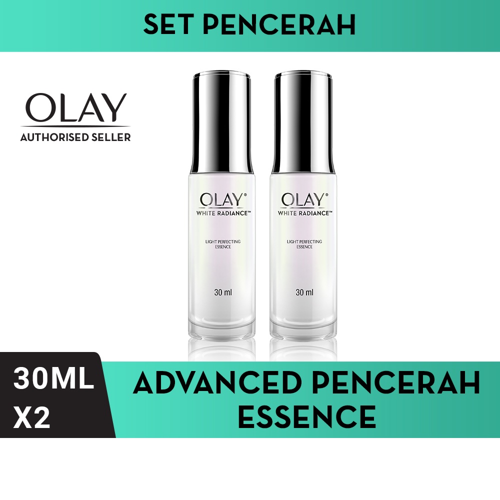 Olay White Radiance Light Perfecting Serum 30ml [Paket isi 2] - Essence Wajah