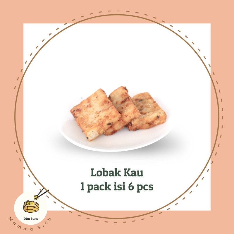 

Frozen dim sum lobakkau 1 pack isi 6 pcs. Frozen dimsum lobak kau lobak gao