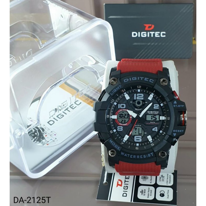 JAM TANGAN PRIA DIGITEC DG 2125 ORIGINAL DOUBLE TIME TAHAN AIR JAM PRIA OUTDOR