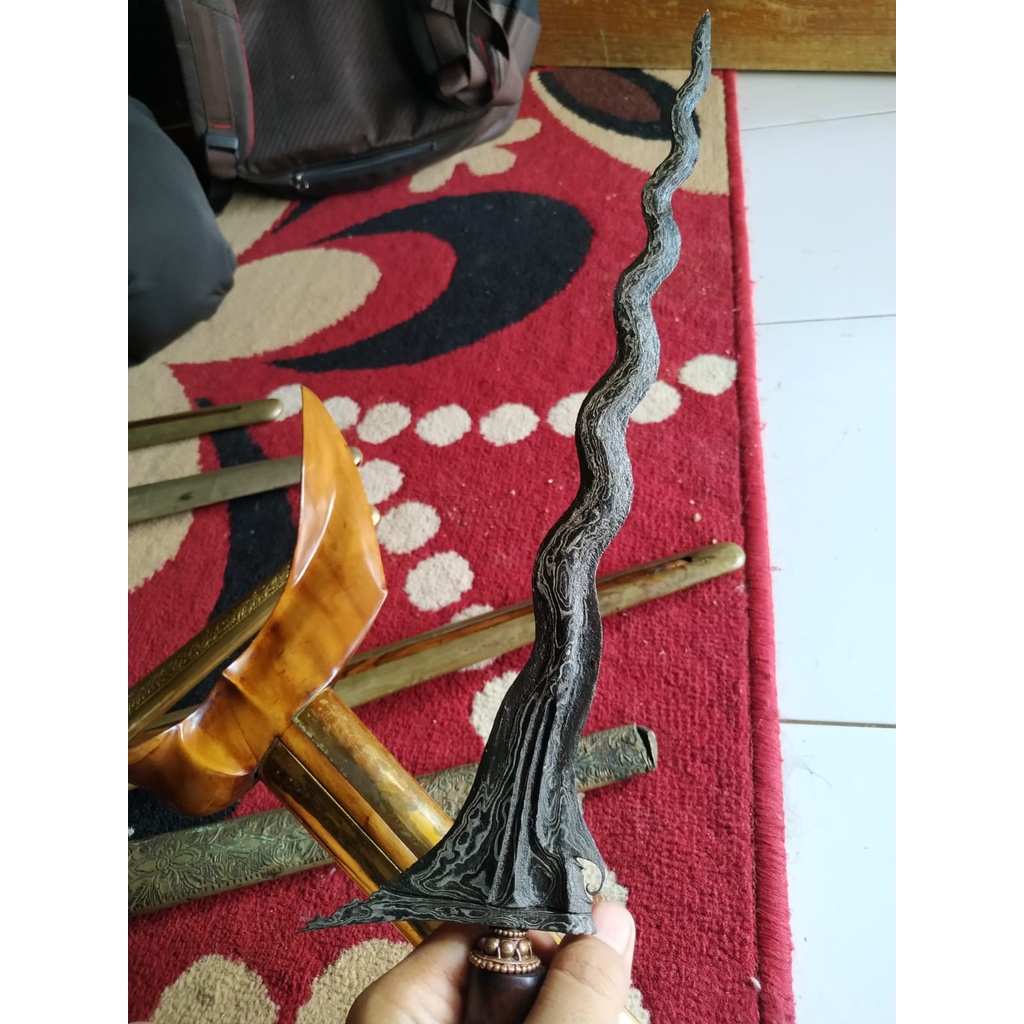 Keris sengkelat sultan agung kembang kacang utuh