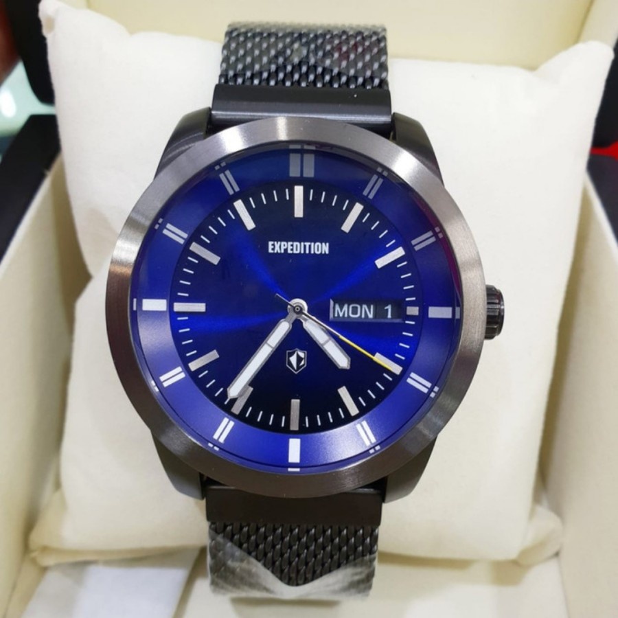 JAM TANGAN PRIA EXPEDITION E 6773 E6773 RANTAI PASIR ORIGINAL GARANSI RESMI 1 TAHUN