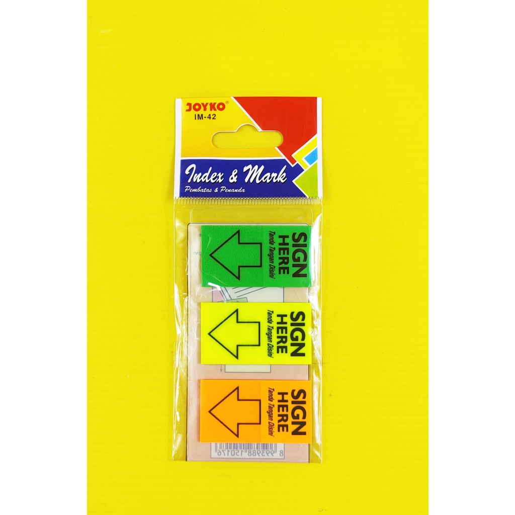 

MEMO STICK / STICKY NOTES JOYKO IM - 42 SIGN HERE ( 45 X 25 MM )