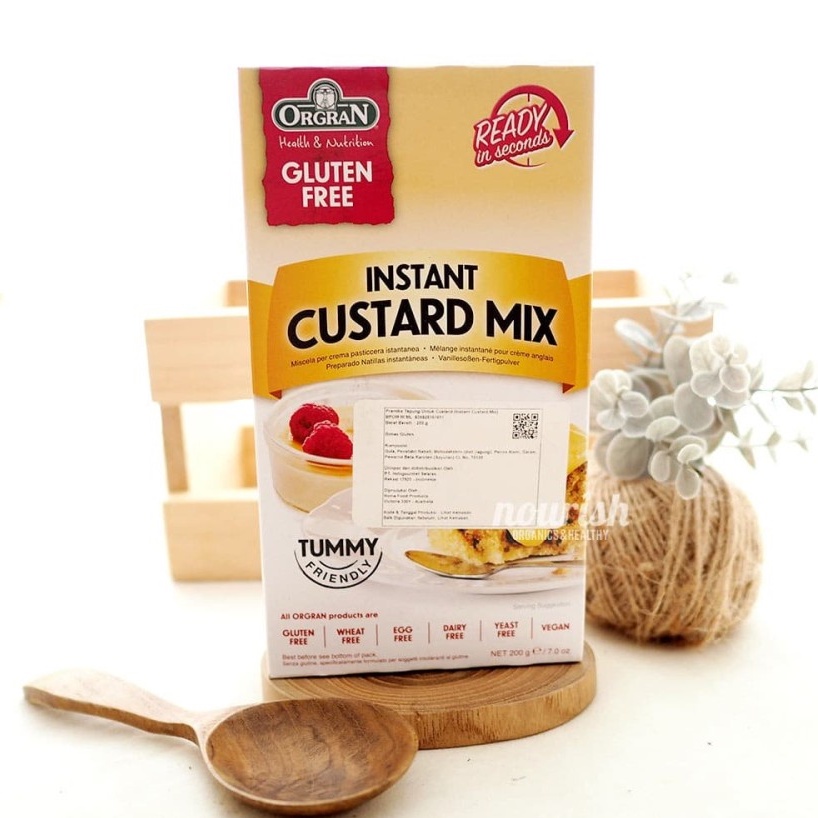 Orgran Vegan Custard Powder Mix, Gluten Free 200g