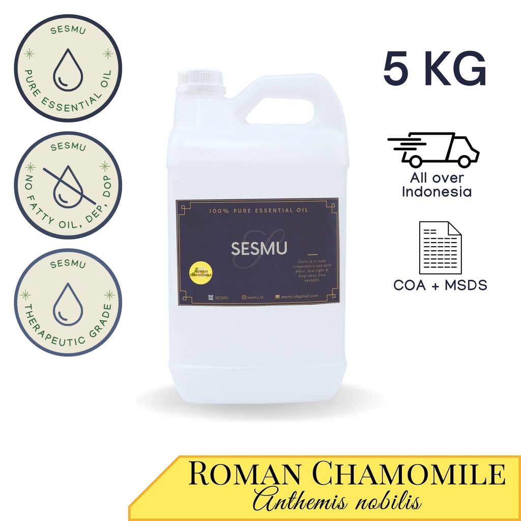 5 KG / 5 L / 5000 ML ROMAN CHAMOMILE 100% PURE ESSENTIAL OIL / MINYAK ATSIRI