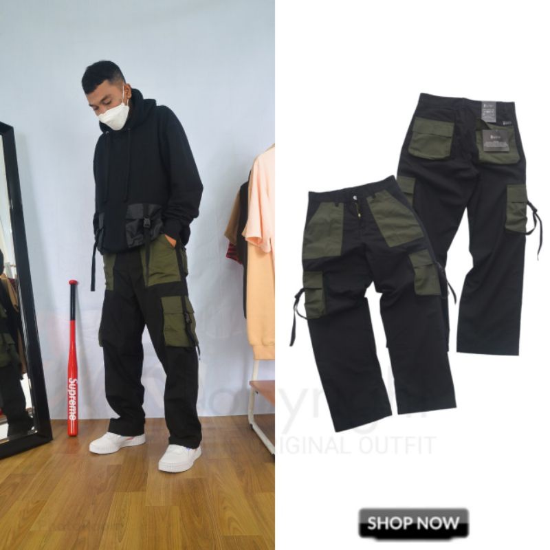 celana cargo pria street style / celana korea / celana cargo pria / celana cargo original / celana o