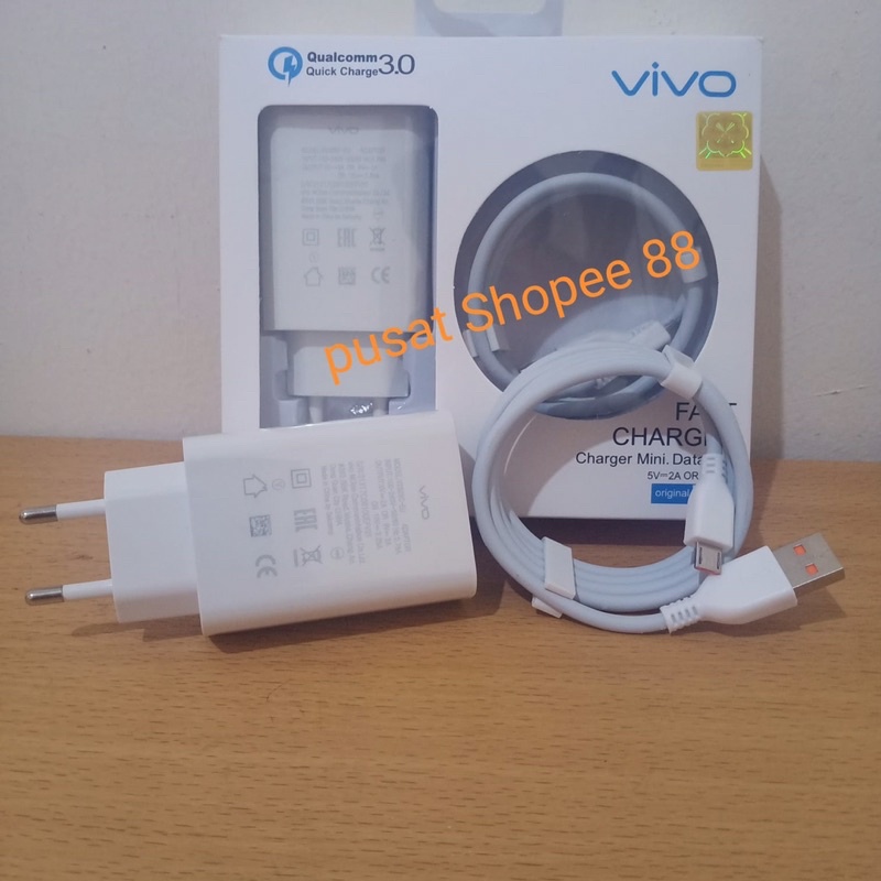 Charger Casan Vivo Y12 Y15 Y17 Y11  Y91 Y95 Y93 Y71 Y20 Y20S Y20i Y91C Y81 V5 V5s V15 V17 V9 Micro USB ORIGINAL 100% FAST CHARGING