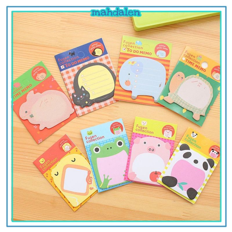 

STICKY NOTES MOTIF HEWAN TEMPELAN KERTAS CATATAN MEMO