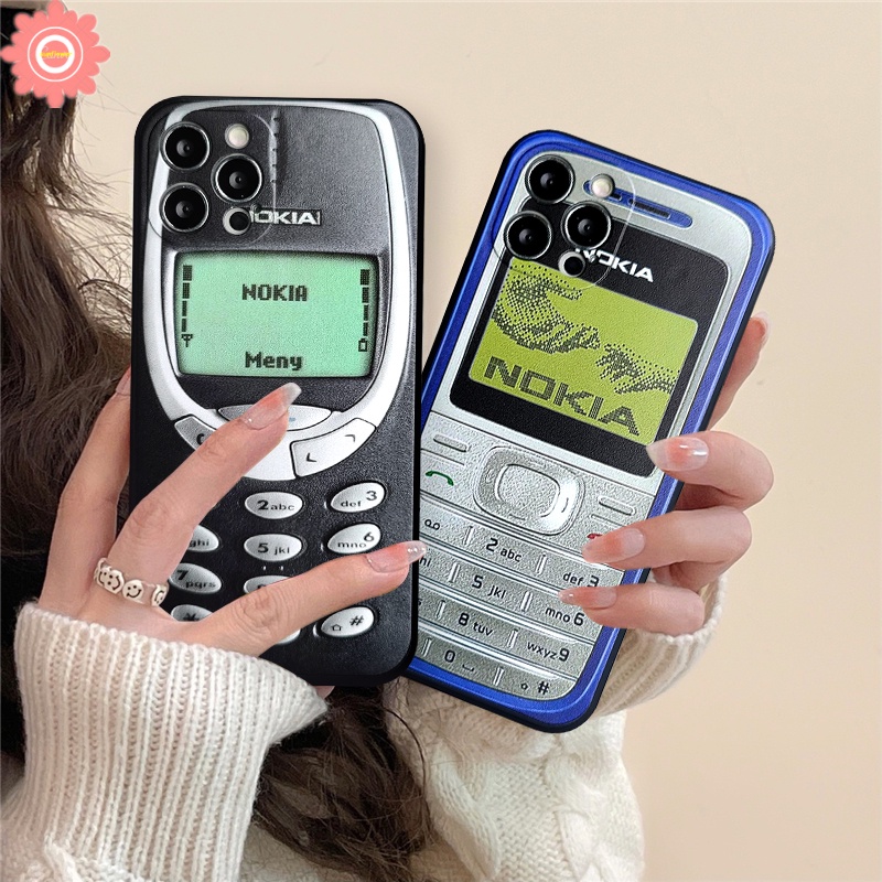 NOKIA Soft Case Bahan Silikon TPU Gaya Retro Untuk Xiaomi Redmi 10 9 9A 9T 9C Nfc Mi Poco M3 Pro Nfc X3 Redmi Note 8 9 10 10s Pro Max Plus