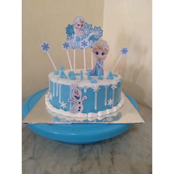 Kue tart Frozen Elsa Kue ulang tahun Frozen Elsa Birthday Cake Frozen (Surabaya)