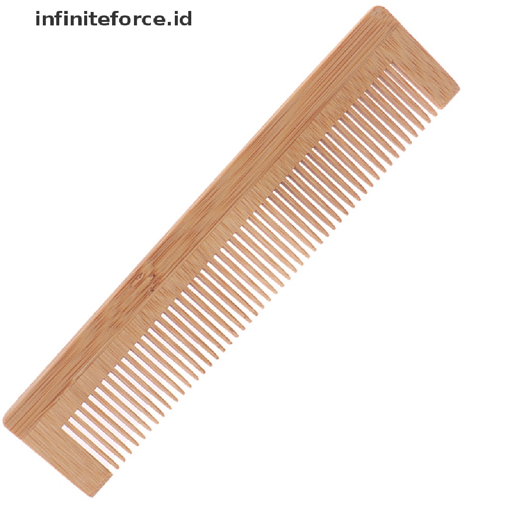 Infiniteforce.id 1pc Sisir Pijat Kulit Kepala Bahan Kayu Bambu