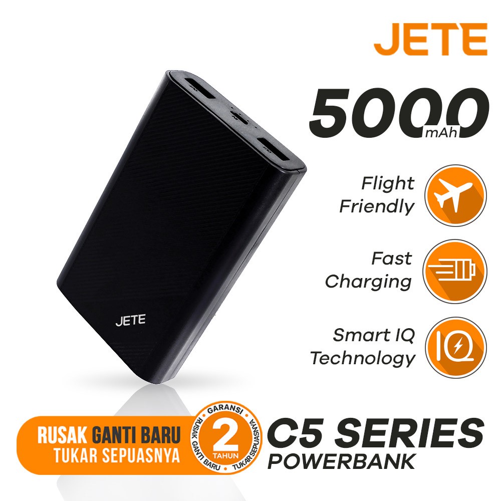 POWERBANK JETE C5 5000mAh - ORIGINAL JETE