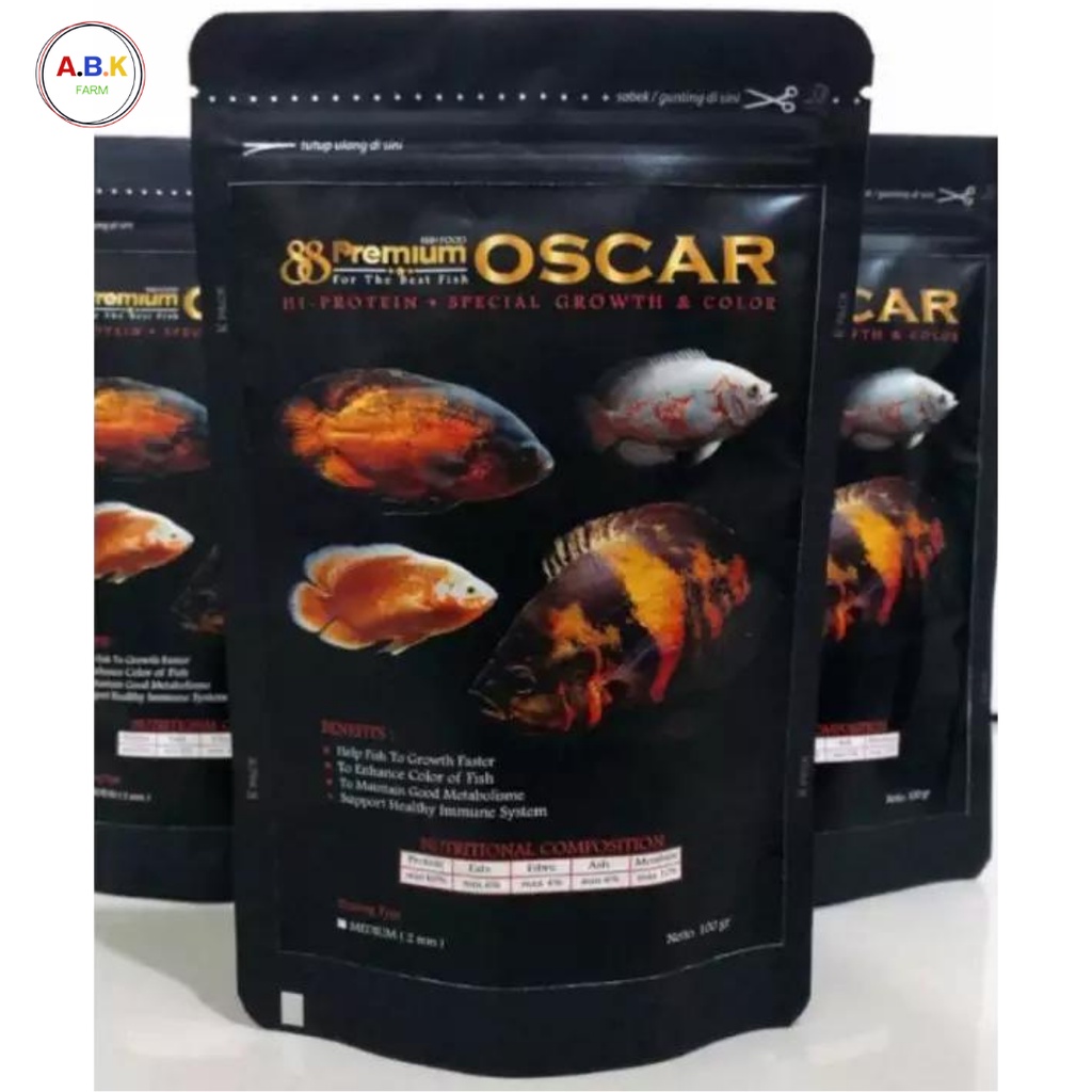 Pelet Pakan Makanan Ikan Premium Oscar Tiger Albino Batik Paris Tembaga Slayer RED