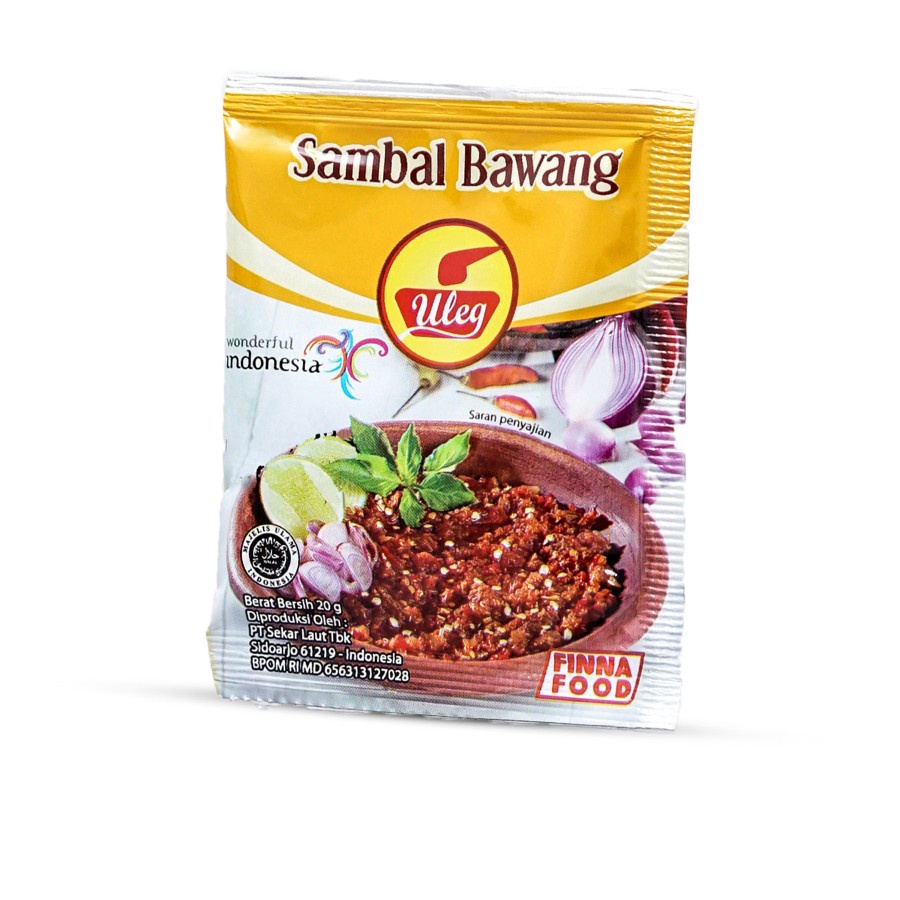 SAMBAL BAWANG ULEG FINNA 20GR ISI 10 SACHET HALAL