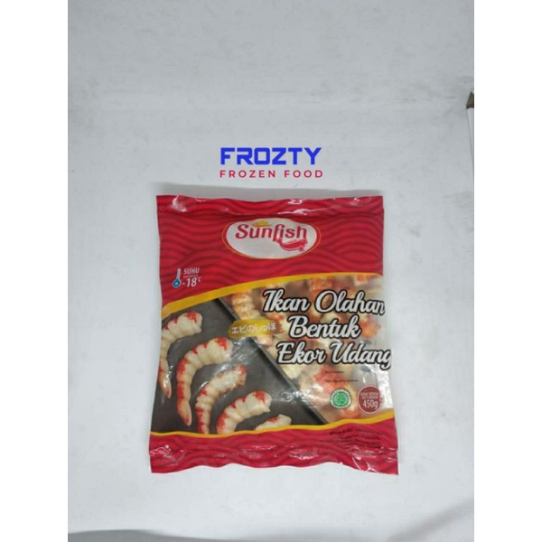 Sunfish ikan olahan bentuk ekor udang 500 gr