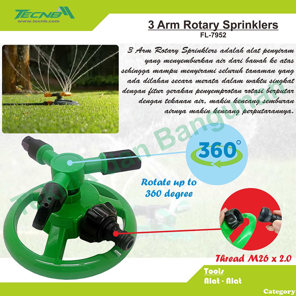 Jual Arm Rotary Sprinklers Sprinkler Taman Putar Shopee Indonesia