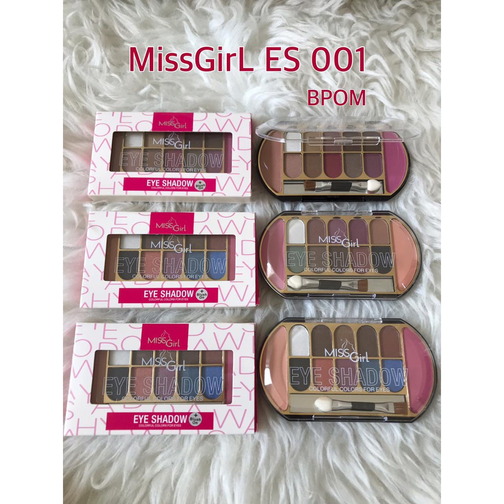 ( BPOM ) Eyeshadow Miss Girl super Coloreyes + Blush On