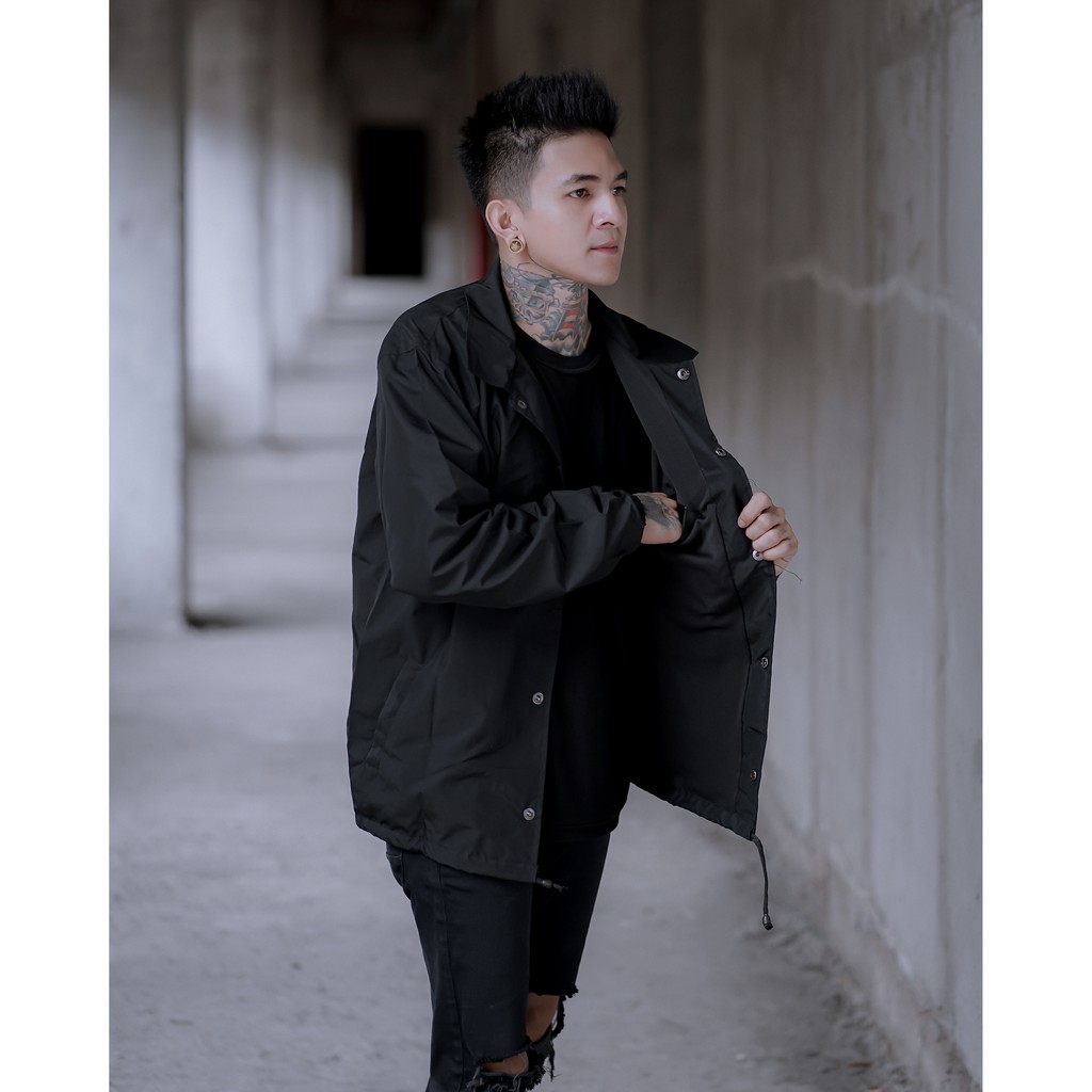 Jaket bomber bb black/grey the bojiel premium