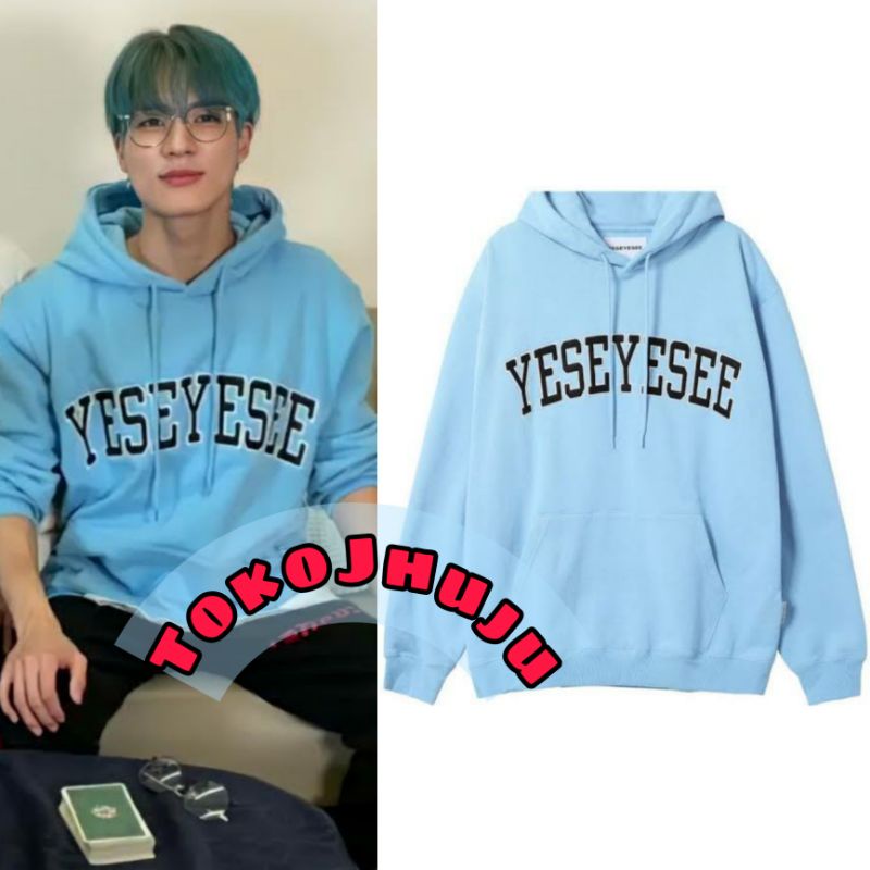 Hodie Jumper NCT Jeno style YESEYESE sablon hitam putih DTF