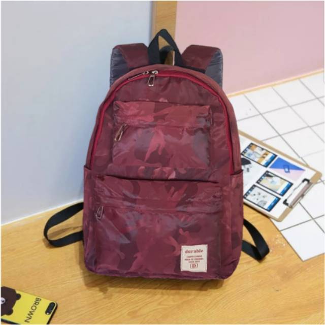 Backpack terbaru Tas Ransel Kordura Pull Lapis