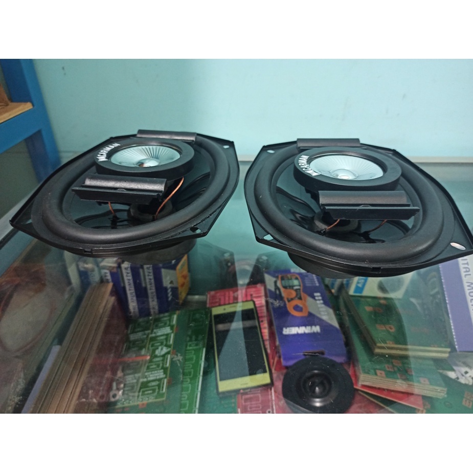 Speaker COAXIAL OVAL 4way 300w Mantap CARMAN SEPASANG