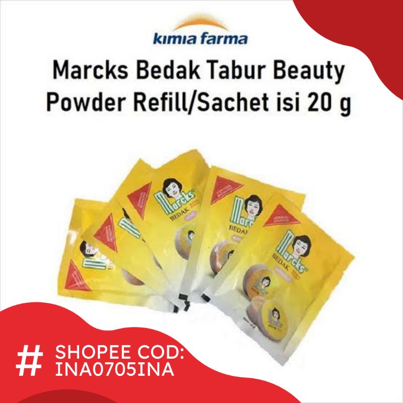 Bedak Marcks Sachet / Marcks Refill 20 gram