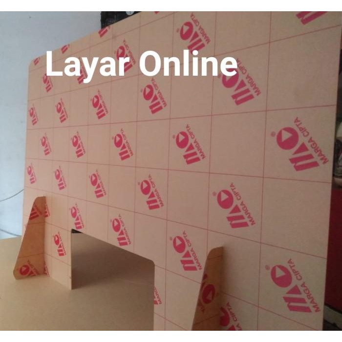 

Sekat Acrylic 2Mm Lebar 100X60Cm Meja Teller Kasir Partisi Pembatas